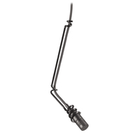 MINIATURE CARDIOID CONDENSER HANGING MICROPHONE,120° ACCEPTANCE ANGLE, 25.0'(7.6M), CABLE TERMINATED